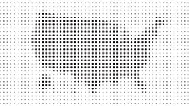 Creative United States Line Halftone Background