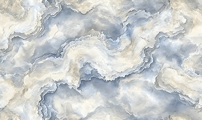 Obraz premium Elegant seamless marble texture in calming blue and beige tones, ideal for design projects.