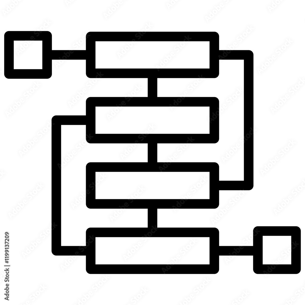 Poster Algorithm Outline Icon