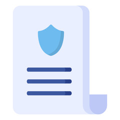 Document colorful vector flat glyph icon.