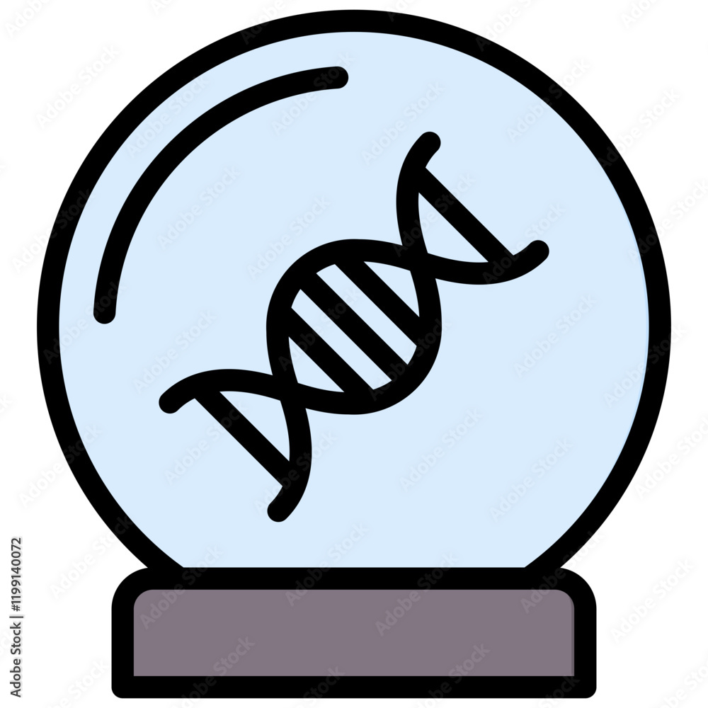 Poster gene prediction outline color icon