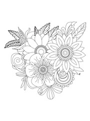vector illustration of a floral background
