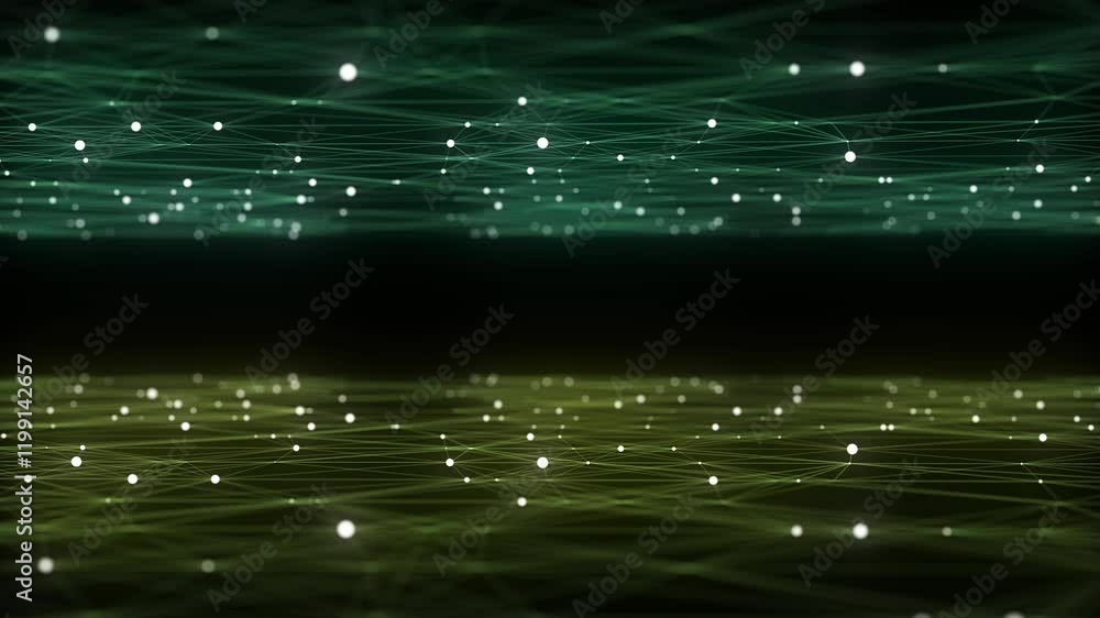 Poster technology perspective grid background. digital space wireframe landscape. dark cyberspace with colo