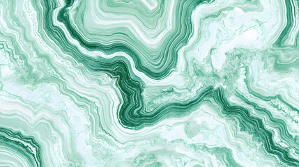 Fototapeta premium Abstract green marble texture background. Swirling patterns ideal for design projects, creating a luxurious and elegant feel.