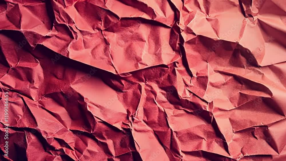 Poster exploring the texture and colors of crumpled paper in artistic expression and design techniques. gen