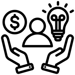 Entrepreneur Outline Icon