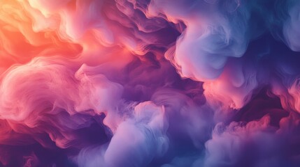 Fototapeta premium Vibrant, colorful smoke texture. Perfect for backgrounds, designs, and digital art.
