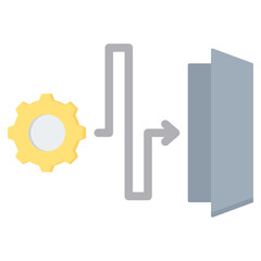 Obraz premium Exit Strategy Flat Icon