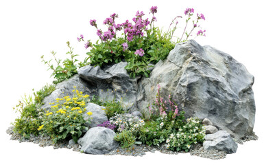 PNG Flowers nature rock outdoors.