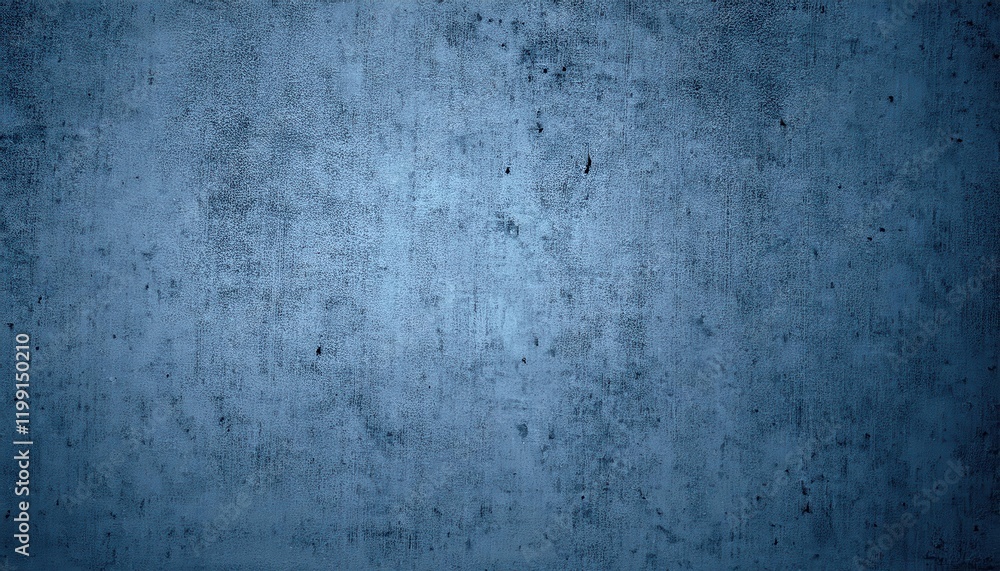 Poster textured blue concrete wall with abstract grunge details and dark patches for background or graphic 