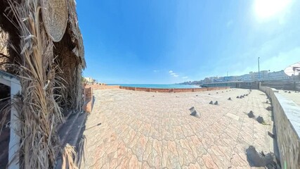 view from the beach alexandria egypt