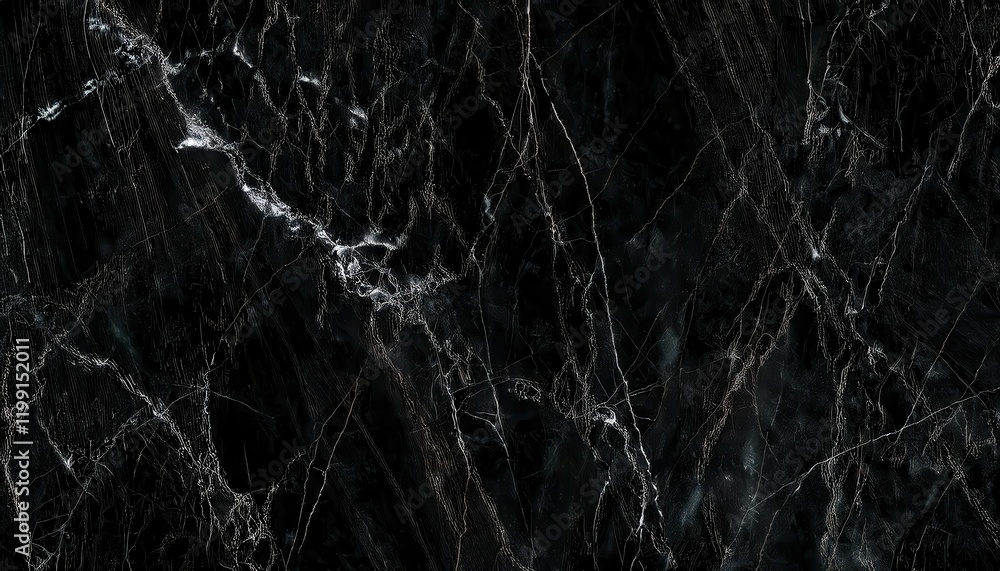 Poster black marble texture with white veining patterns for elegant background, design projects, luxury int