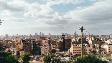 view over the city Cairo in Egypt