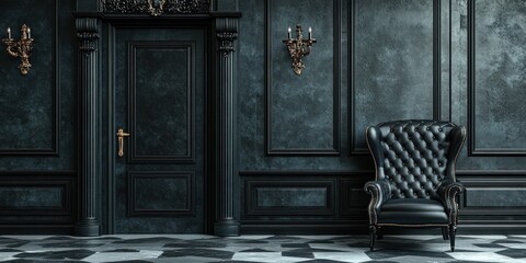 Dark Elegance: A Luxurious Black Interior Design
