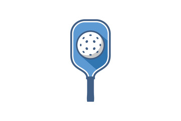 Pickleball sport logo design vector