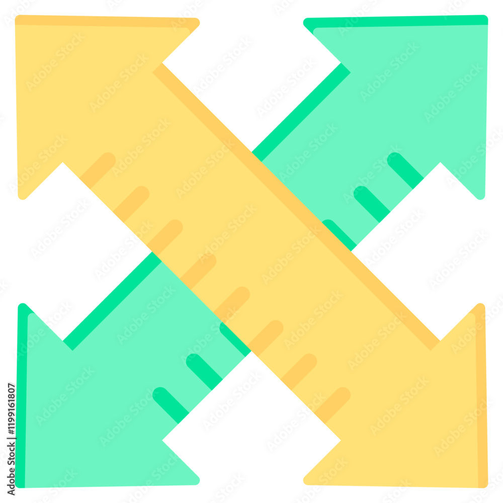 Poster traversing flat icon
