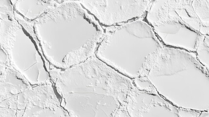 Fototapeta premium Cracked white surface texture background.
