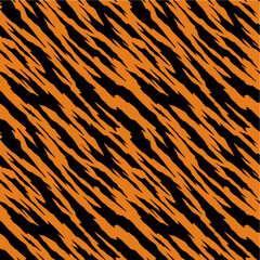 minimalist tiger texture vector seamless pattern that you can apply to fabric textiles, wallpaper and all your printing needs © Aris