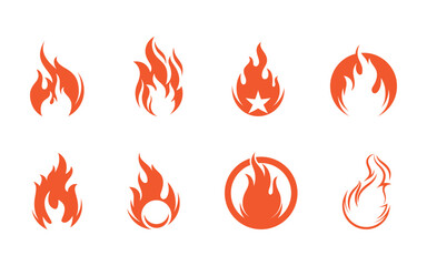 Fire flame vector illustration design