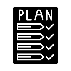 Business Plan glyph icon