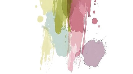 A blend of bright and bold watercolor splashes, ranging from neon pinks and greens to softer purples and blues, evoking a fresh and energetic feel