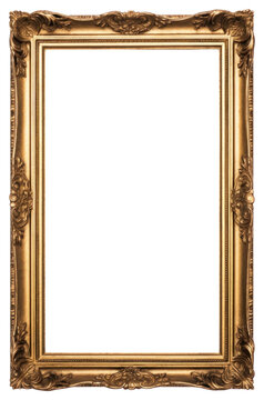 PNG Simple gold frame vintage photo art.