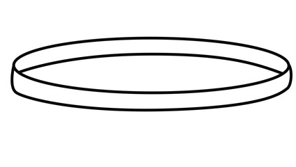 Cute cartoon hand drawn vector Bangle , rubber band, ring coloring page.