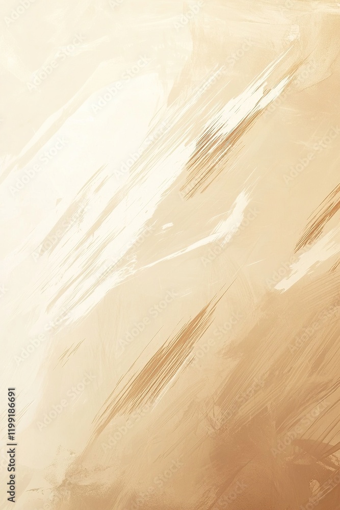 Poster this elegant background features smooth gradient brush strokes in soft beige, cream, and white tones