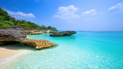 Fototapeta premium Tranquil Tropical Beach Scene