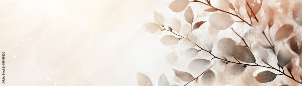 Poster this background showcases a beautiful abstract floral pattern in soft neutrals like beige and blush,