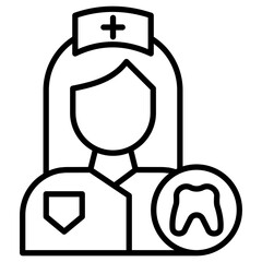 Dentist Nurse Icon