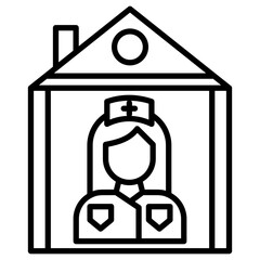 In Home Nurse Icon