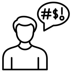 Obscene Language Icon