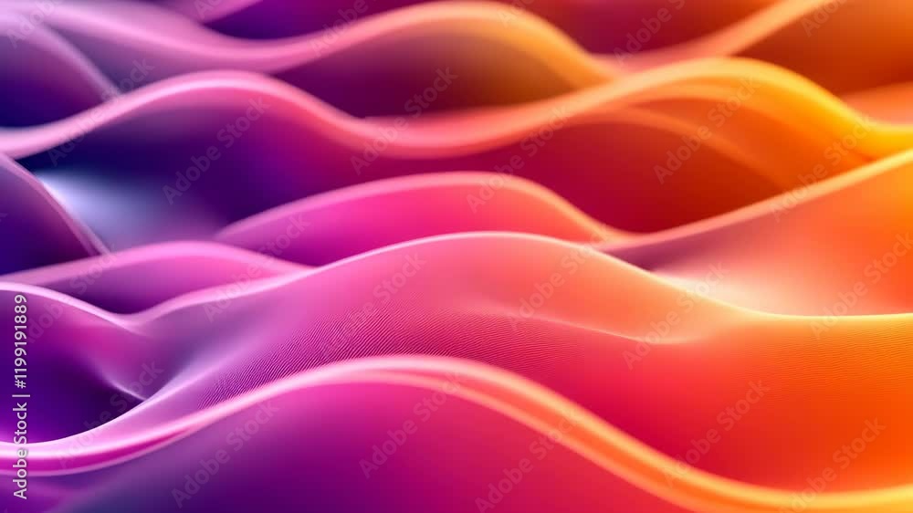 Poster colorful trendy wavy background with vibrant smooth patterns creating a lively atmosphere, abstract 