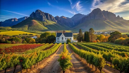 Obraz premium McGregor, Western Cape, South Africa - Scenic Landscape, Deep Focus