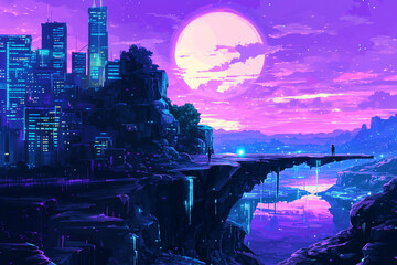 Colorful illustration drawn in modern anime or manga style