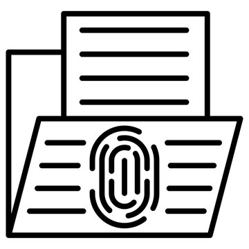 Dactyloscopic Data Icon