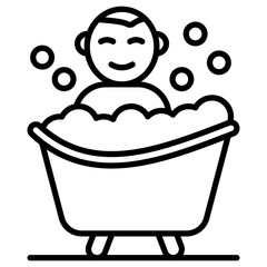 Baby bathtub Icon