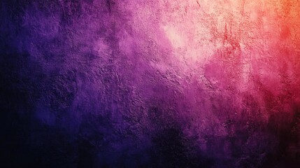Fototapeta premium Mid-century modern abstract digital painting with blurry background featuring vibrant pinks, purples and reds that create a fluid artwork.