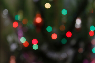abstract colorful christmas bokeh background

