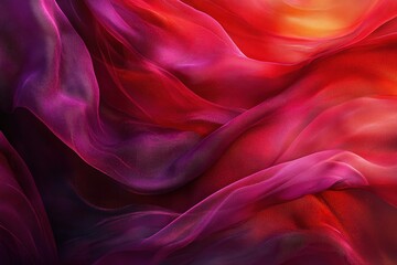 Fototapeta premium Dynamic abstract visual exploration of deep ruby and burgundy tones digital artwork contemporary art environment close-up perspective
