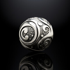 black and white glass