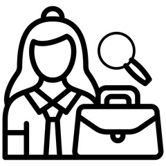 Job Seeker Female Icon