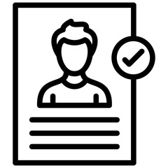 Job Candidate Male Icon