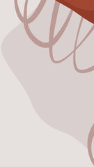 Abstract Fall Background With Leaves And Organic Shapes