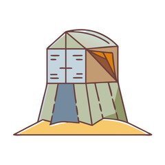 ground blind icon, ground blind vector illustration-simple illustration of ground blind, perfect for ground blind logos and themed design 
