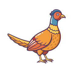 pheasant icon, pheasant vector illustration-simple illustration of pheasant, perfect for pheasant logos and themed design 