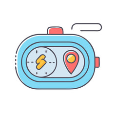 gps running tracker icon, gps running tracker vector illustration-simple illustration of gps running tracker, perfect for gps running tracker logos and themed design 