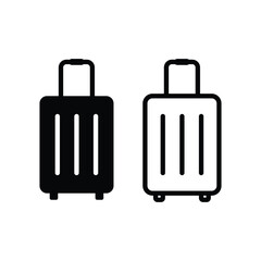 Suitcase icon set. Travel bag icon. Suitcase icon
