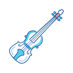 Obraz premium electric violin icon, electric violin vector illustration-simple illustration of electric violin, perfect for electric violin logos and themed design 